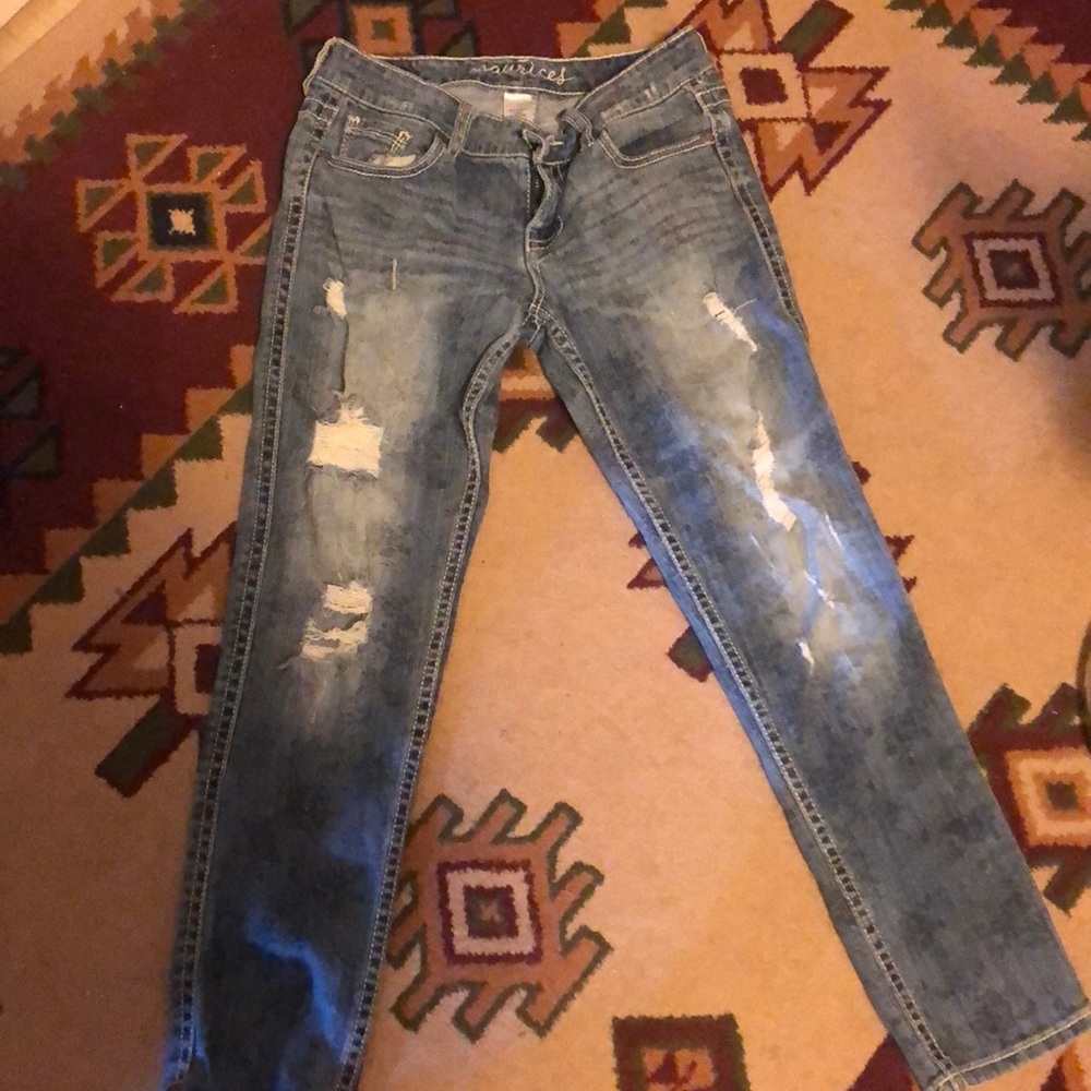 Maurice’s Distressed Boyfriend Jeans